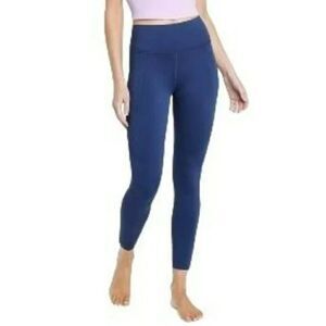 All in Motion Flex Ribbed High-Rise 7/8 Leggings Navy Medium